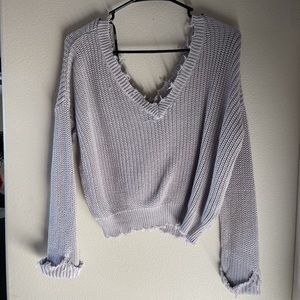 v neck sweater